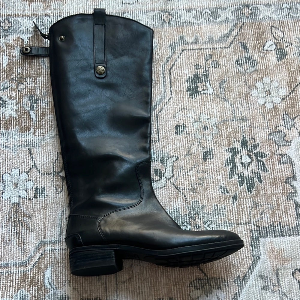 Black Leather Riding Boots